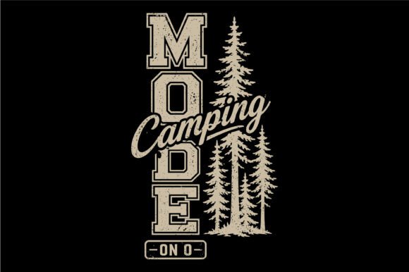 Camping Mode on Vertical SVG Design: Graphics for T-Shirt Designs
