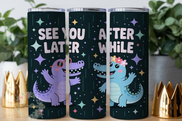 Cute Alligator Quote 20oz Tumbler Wrap Graphics Review