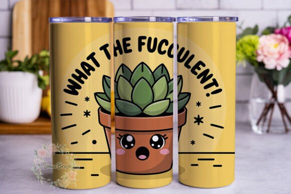 Funny Succulent Plant Quote 20oz Tumbler Graphics and Tumbler Wraps