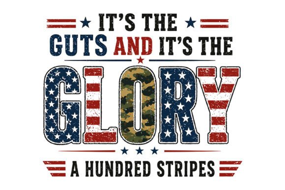 Guts Glory Patriotic Quote Design Graphics and T-Shirt Designs