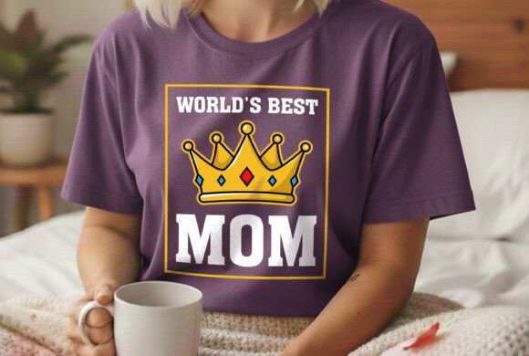World Best Mom Mothers Day Gift Svg Graphics & T-Shirt Designs